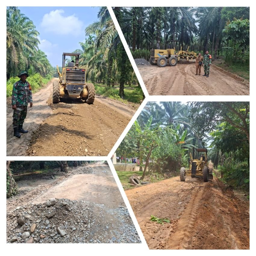 Semangat Dansatgas dan Prajurit TNI, Pengerasan Jalan 1,7 Kilometer di Wonosari Jadi Harapan Baru Warga