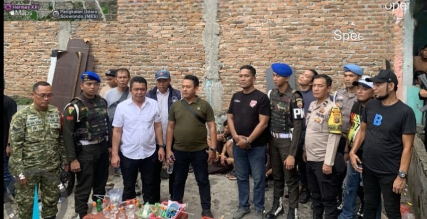 Ditres Narkoba Polda Sumut Grebek Sarang Narkoba di Medan Maimun, 15 Orang Diamankan