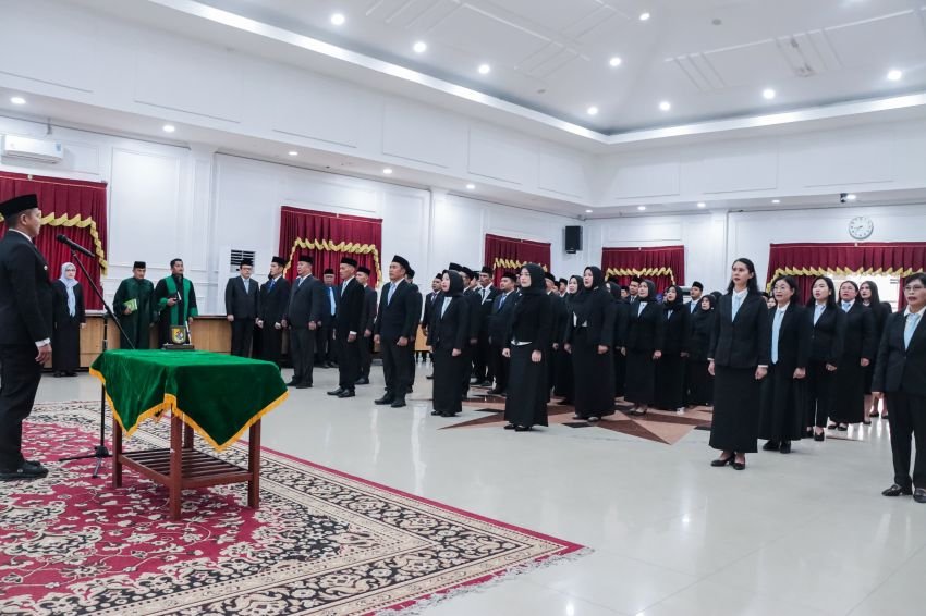 Wabup Sergai Lantik 68 ASN, Ingatkan Amanah dan Kinerja