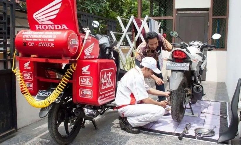 Perbaikan Ruas Jalan Berastagi&ndash;Simpang Empat, Indako Optimalkan Layanan AHASS Servis Kunjung di Karo