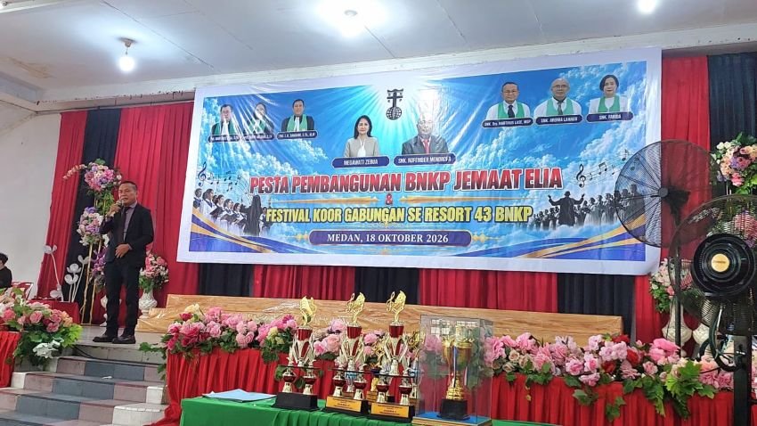 Maruli Siahaan Dukung Pesta Pembangunan dan Festival Koor BNKP Resort 43, Pererat Kebersamaan Dalam Satu Iman