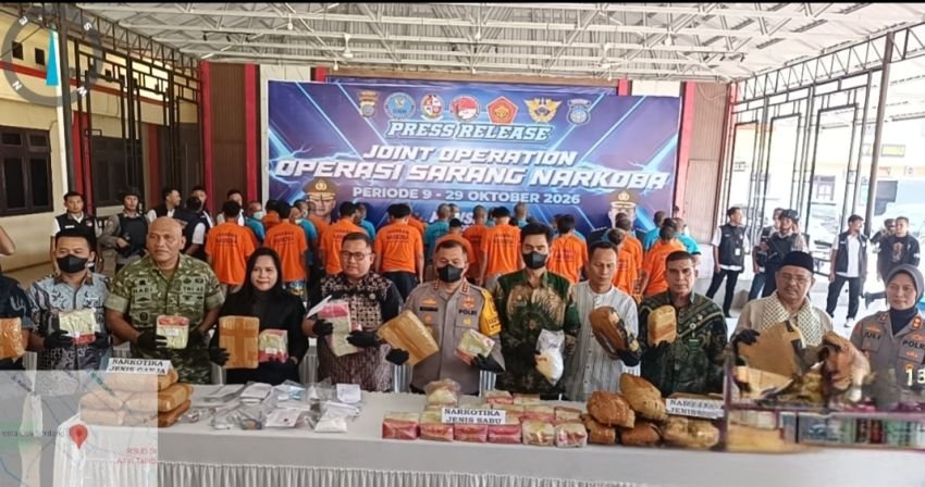 Polresta Deli Serdang Sukses Lakukan OSN, 57 Tersangka Ditangkap, Barbut: Sabu 23 Kg, Ganja 23 Kg, Ekstasi 42 Butir