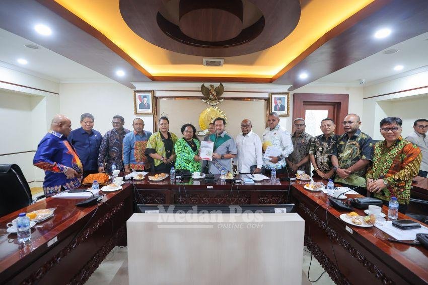 MRP Papua Temui Waka DPD RI Bahas Akselerasi DOB Papua Utara