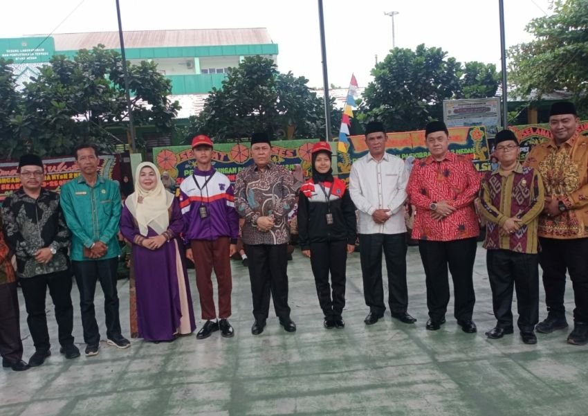 56 Tim Paskibraka se-Sumut Adu Kekompakan di Sangkala Season III MTsN 2 Medan