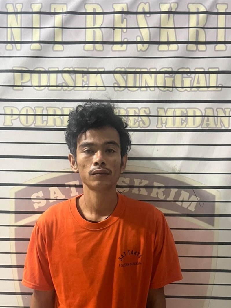 Abang Ipar Diancam Pakai Egrek : Pelaku dan Barbut Diserahkan ke Polsek Sunggal