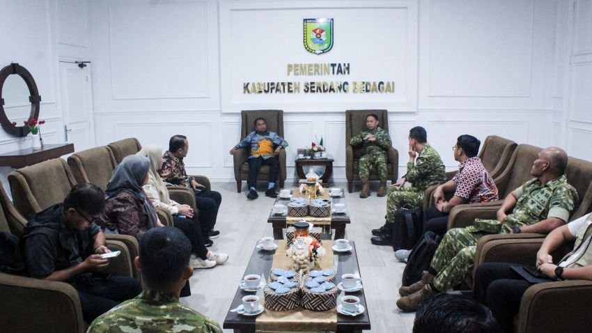 Perkuat Koordinasi Pascabencana, Pemkab Sergai Terima Kunjungan Tim Satgas PRR