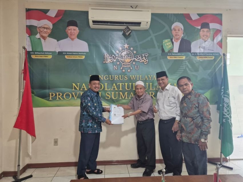 Laporan Pencurian di Polsek Medan Area Stagnan, Pimpinan Yayasan  Al-Hikmah Minta Perlindungan ke  PWNU Sumut