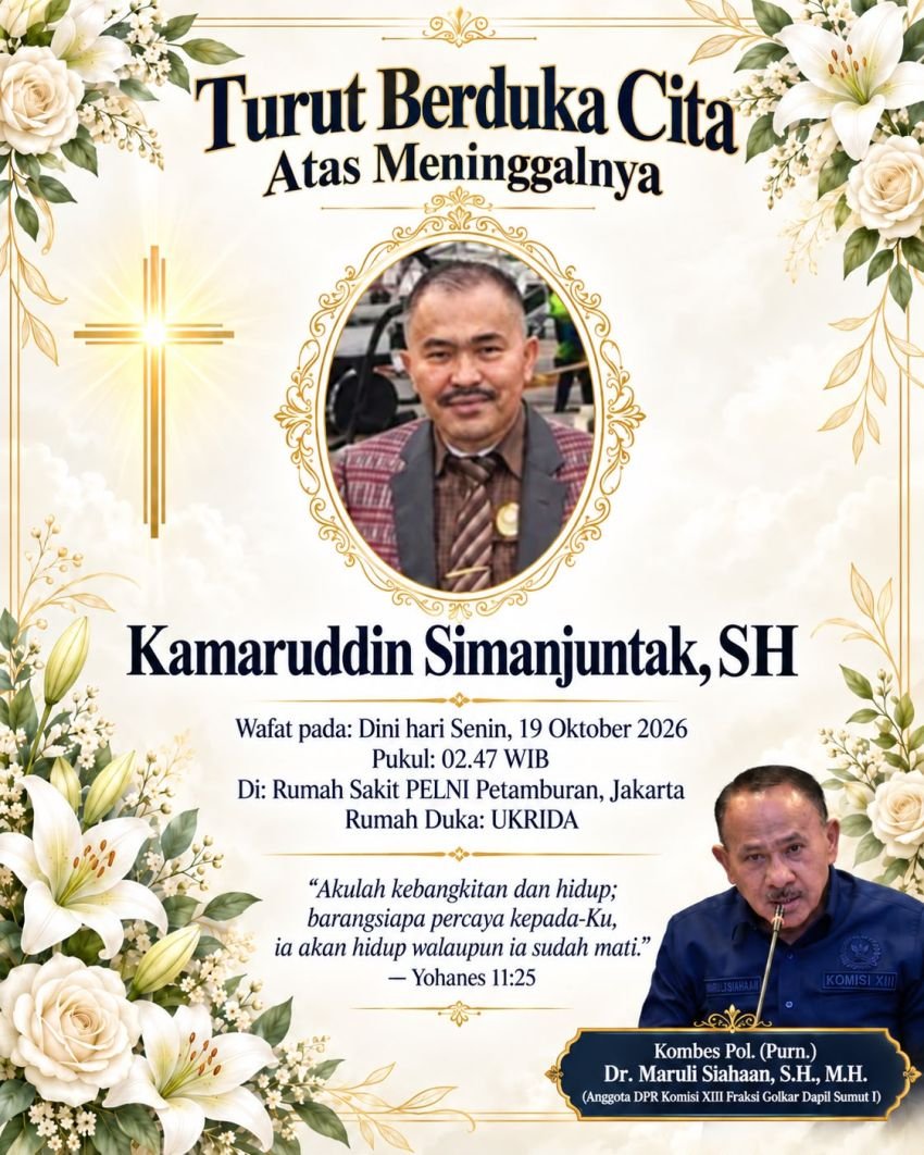 Pengacara Top Kamaruddin Simanjuntak Berpulang, Maruli Siahaan Hadir Sampaikan Belasungkawa