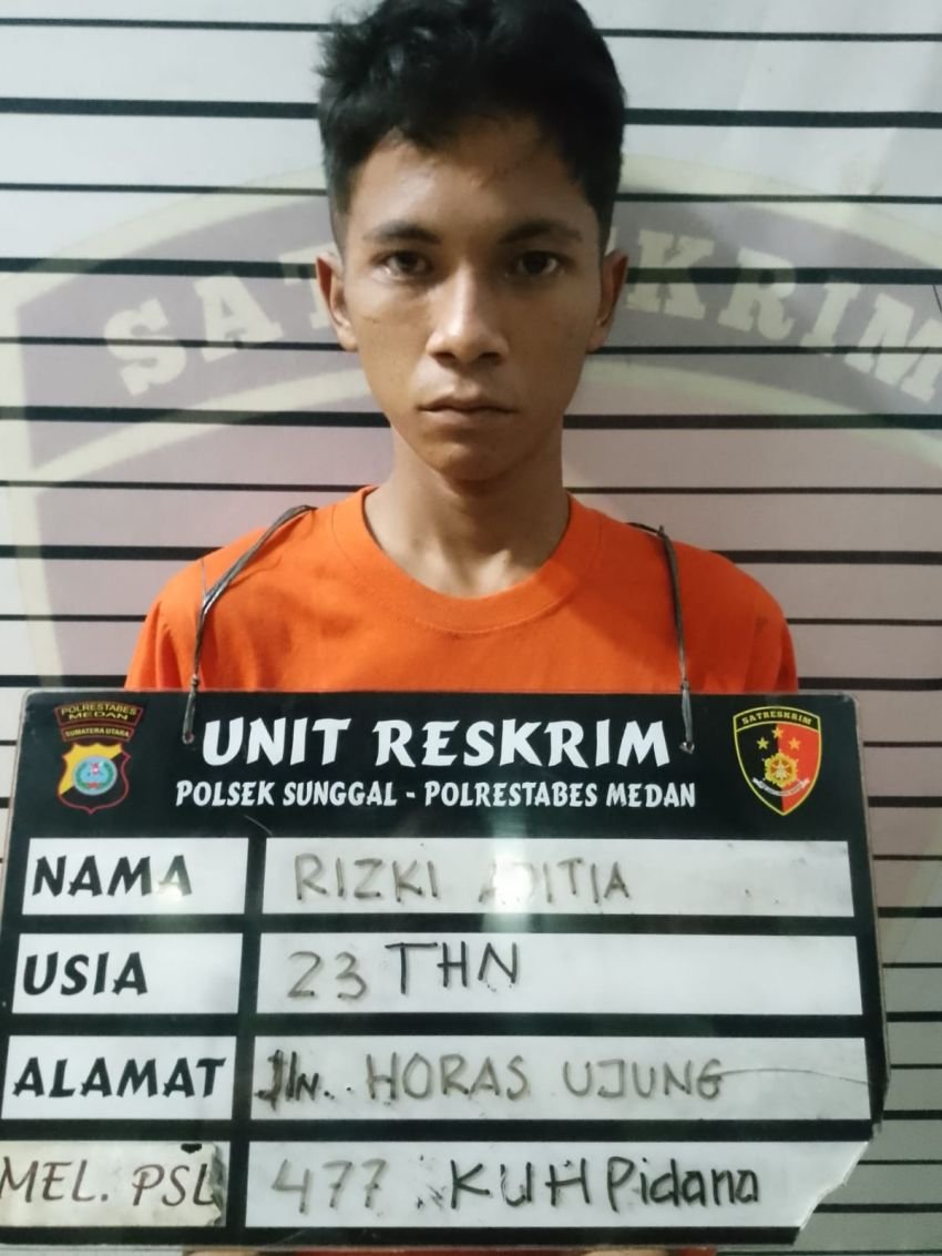 Polsek Sunggal Bekuk Pencuri Motor Milik Mahasiswa : Penadahnya Aseng Mencirim Pondok
