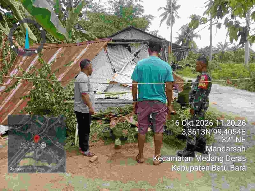 Rumah Rubuh Diterjang Angin Kencang, Janda di Mandarsah Butuh Uluran Tangan